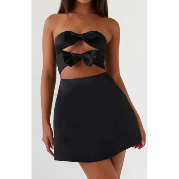 peppermayo black mini dress Sweetpea Mini Dress